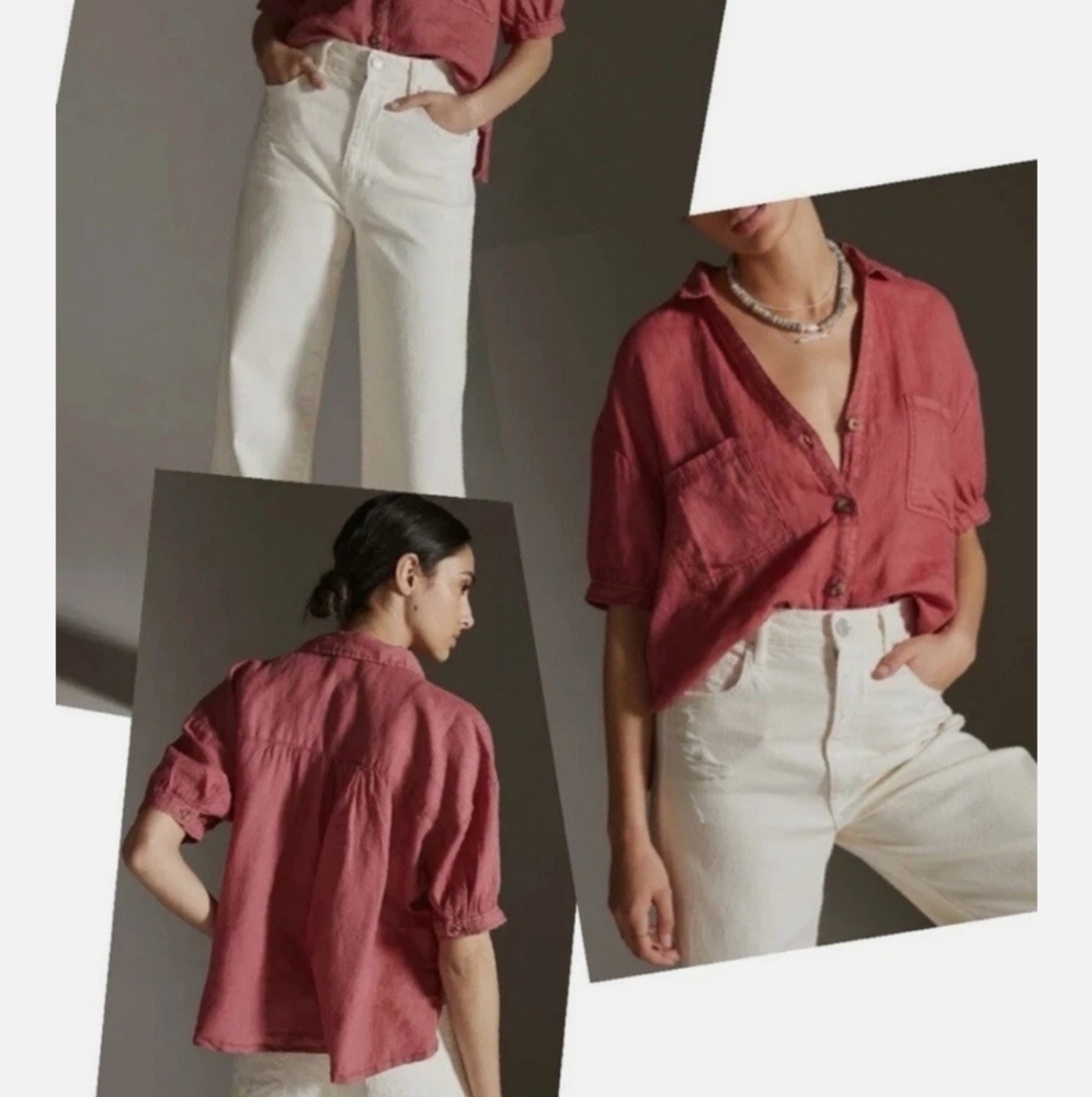 Women's Casual Mauve Shirt, From Anthropologie, Pilcro Brand, Size XL